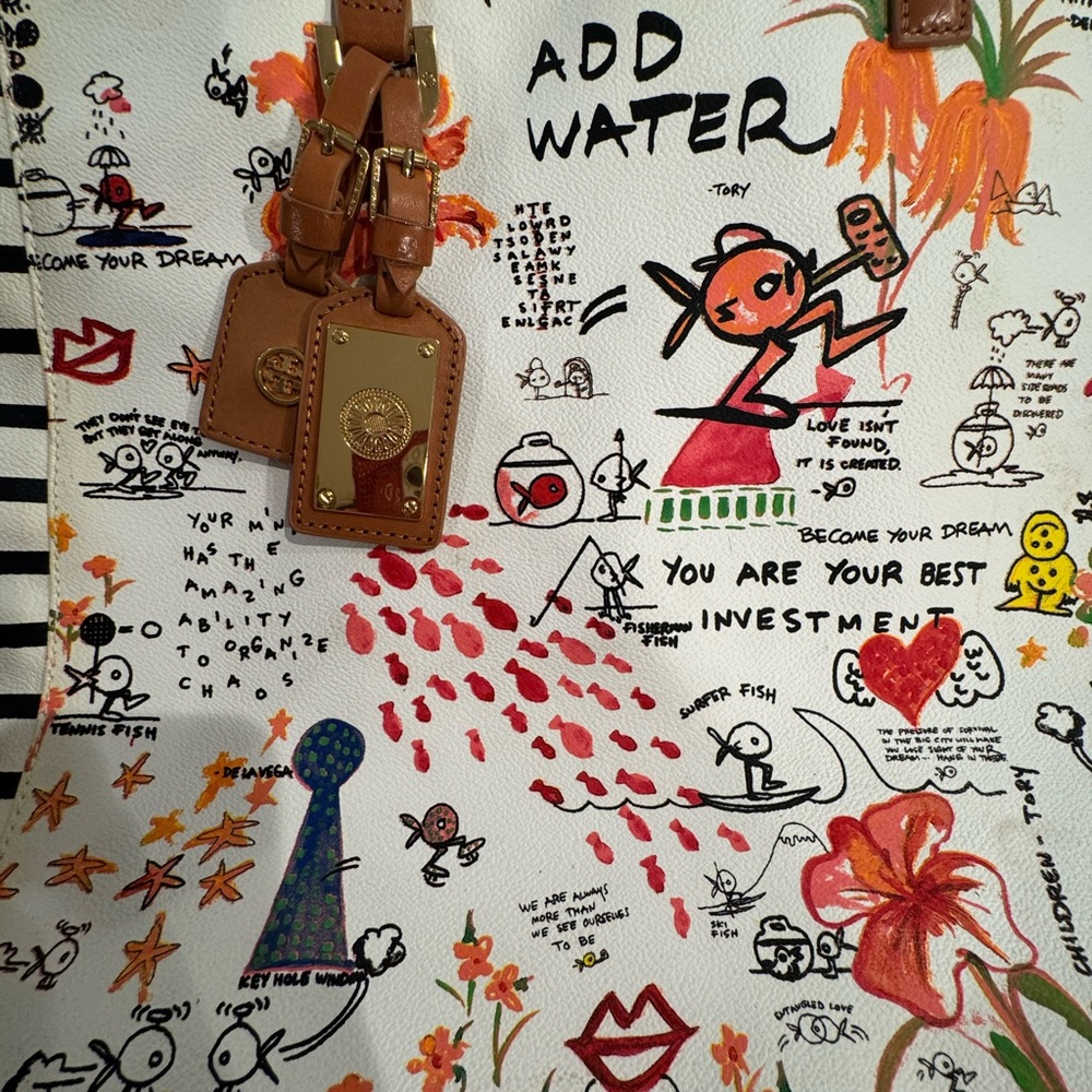 Limited Edition Tory Burch De La Vega Tote - Picture 3 of 3